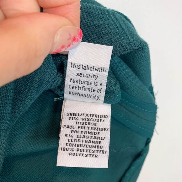 DVF DIANE VON FURSTENBERG Havana sheath dress emerald green mesh shoulder 2963 - Picture 9 of 12